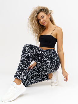 953 Брюки "Черный/микки"