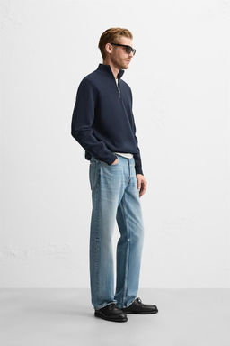 HIGH NECK QUARTER-ZIP SWEATER - Zara фото 4