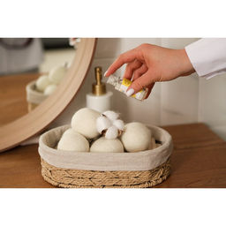 Шарики для стирки и сушки белья, набор 6 шт., натуральная шерсть