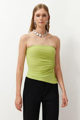 Siyah Cut Out/Pencere Detayl? Detayl? Orme Bluz TPRSS24BZ00034 - Trendyolmilla фото 9