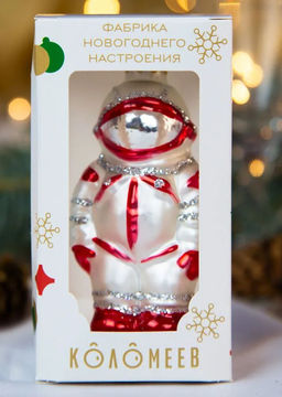 Елочное украшение Космонавт 11см б.уп. КРАСНЫЙ - Коломеев фото 5