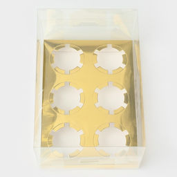 Цена за 5 шт. Коробка для капкейка «С Новым годом», 23×16×11.5 см