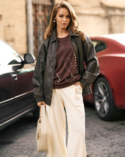 Свитшот с бусинами SSB003 - Sahar art lab фото 8