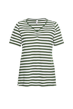 Блузка, темно-оливковая-экрю - Sheego фото 2