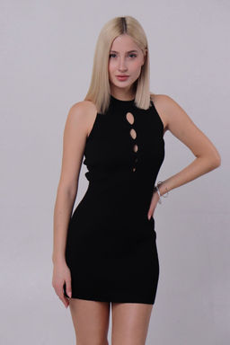 Мини-платье чёрное - Martichelli фото 9