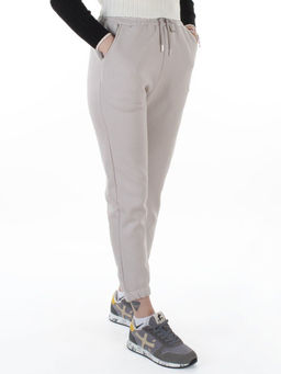MD54 LT. GRAY Брюки спортивные утепленные женские (85% хлопок, 10% полиэстер, 5% спандекс)