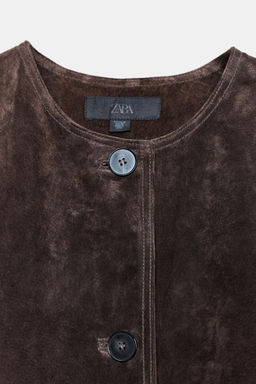 100% LEATHER COAT - Zara фото 9