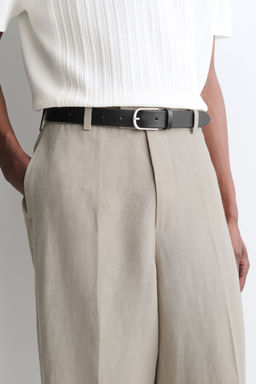 PANTAL?N DE LINO RELAXED FIT STRAIGHT LEG - H&m фото 5