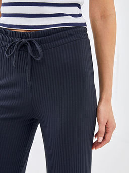 Beli Lastikli D?z Ka?korse Kad?n Pantolon