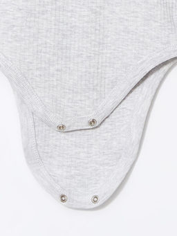 Bisiklet Yaka Uzun Kollu Erkek Bebek ??t??tl? Bodysuit