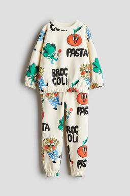 Conjunto de 2 piezas en sudadera