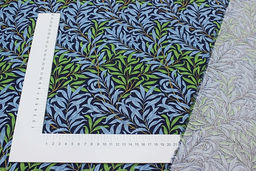 Импорт. хлопок Ивушка цв.сине-голубой, ш.1.45м, хлопок-100%, 100гр/м.кв - Купава фото 2