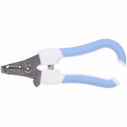 Цена за 2 шт. Когтерез для животных "ЗООУЛЬТРА", пружинный механизм, ручки ручка - крючок, цвет белый / голубой, 16см