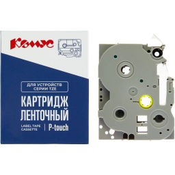 Картридж Комус TZE-231SP (Brother TZE-231SP черный на белом ,12мм/4м)