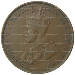 Монета 1 пенни 1933 года Австралия