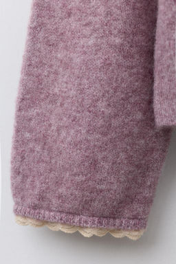 CARDIGAN WITH LACE TRIMS - Zara фото 4