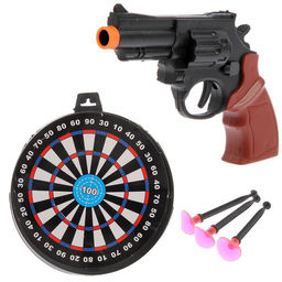 Пистолет Сержант, с мишенью, стреляет присосками, МИКС - Simaland фото 3