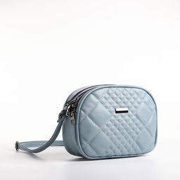 Сумка женская кросс-боди на молнии, цвет серо-голубой - Simaland фото 3