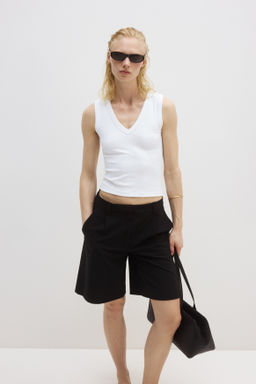Camiseta acanalada sin mangas Cooling Slim Fit - H&m фото 6