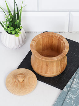 Банка для специй 10х8,5 см / B-100 /уп 100/ бамбук - ГалеонТрейд фото 3