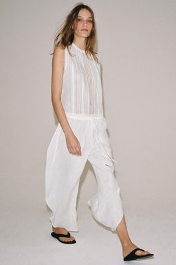 BLUSA ROM?NTICA BORDADA ZW COLLECTION / Blanco