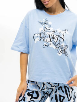 Костюм женский, цвет голубой