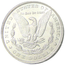 Монета 1 доллар 1896 года США Доллар Моргана