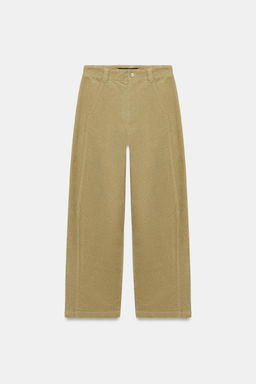 BARREL CORDUROY TROUSERS - Zara фото 8