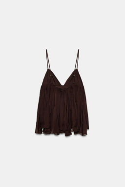 FLOWING STRAPPY TOP - Zara фото 6