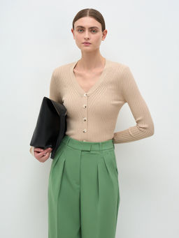 Conso/KPL 240728 - beige/milk Кардиган женский