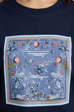 Kad_n Lacivert Bisiklet Yaka Ti__rt - U.s. polo assn фото 6
