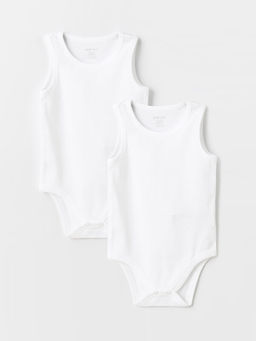 Bisiklet Yaka Basic K?z Bebek ??t??tl? Bodysuit 2li