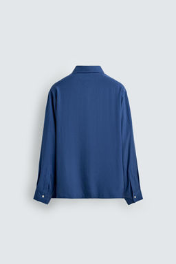 CAMISA RELAXED FIT FLUIDA / Azul?n - Zara фото 8