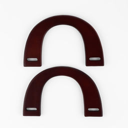 Ручки для сумки деревянные, 11.5×17 см, цвет коричневый