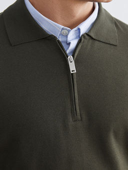 Polo Yaka Erkek Triko Kazak