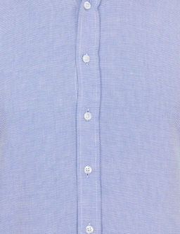 A__k Mavi Slim Fit Uzun Kollu G_mlek