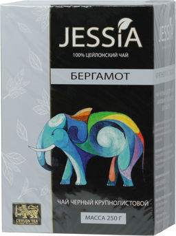 JESSIA. Черный с бергамотом 250 гр. карт.упаковка