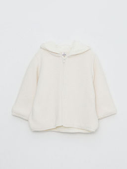Kap??onlu Uzun Kollu Basic K?z Bebek Triko H?rka