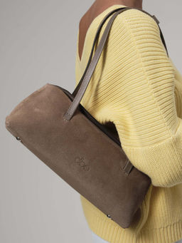 Замшевая сумка Raduy DBR 31127 таупе  фото 3