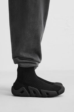 KNITTED HIGH-TOP TRAINERS - Zara фото 3