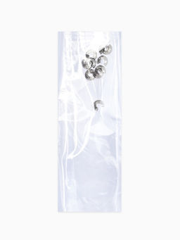 Цена за 2 шт. Набор для создания украшений "База" тросик, кримпы, шапочка, протектор, кольца, 61 пред, цв серебро