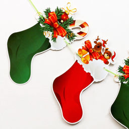 Гирлянда на ленте бумажная «Новогодняя»