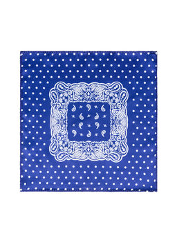Карманный платок GREG Hanky-poly 24x24-синий 500.1.106