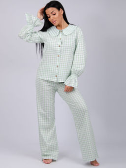 Пижама "Алези 2" зелёная, трикотаж