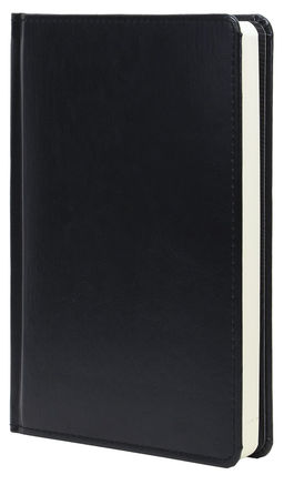 Ежедневник А5 недатированный INFORMAT ПЕРСОНА 176 л. черный, искусственная кожа, с ляссе