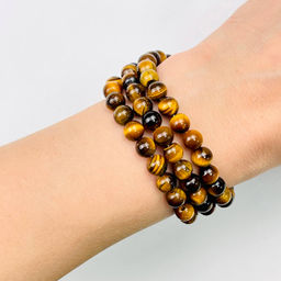 Бусины для украшений из Тигрового глаза (60 бусин) 39 см