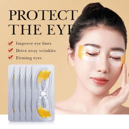 SADOER Гидрогелевая патчи для глаз от темных кругов и мешков под глазами Crystal Eye Mask, 5 шт.