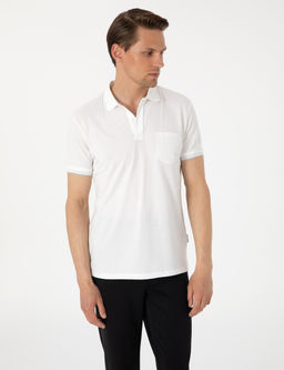 Ekru Ultralight Kuma_ Slim Fit Polo Yaka Ti__rt