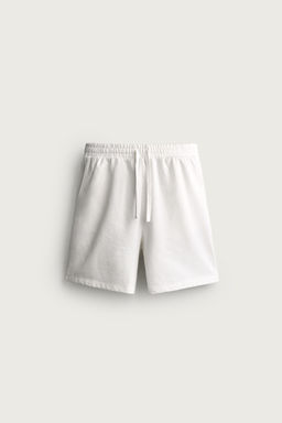 BERMUDA JOGGER B?SICA LAVADA / Blanco - Zara фото 10