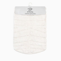 Ковер Этель Zig-Zag 100 см, молочный, 70% хлопок, 30% п/э, 1500 г/м2  фото 5